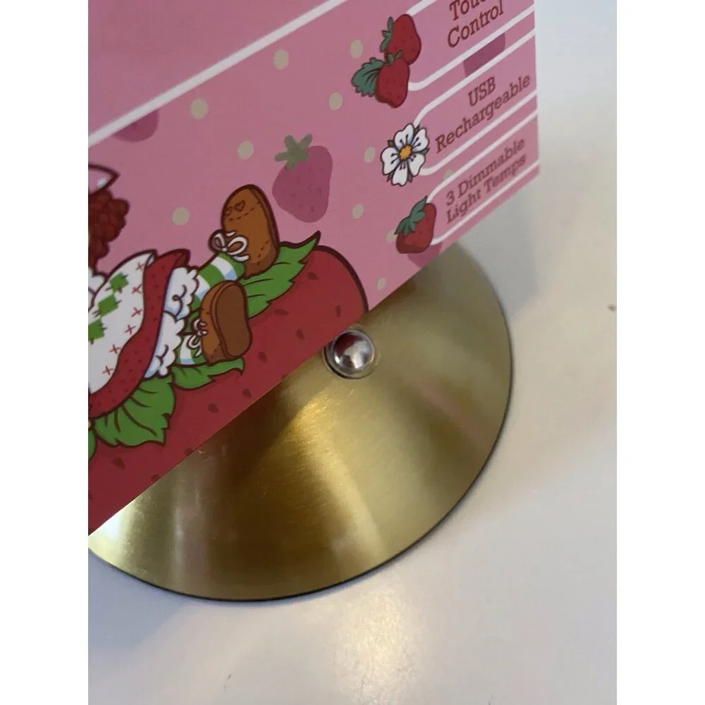 Strawberry Shortcake Touch Lamp USB Rechargeable Glass Dimmable Light‎ VIRAL NEW